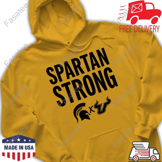 MSU X USF South Florida Michigan State Spartan Strong New Shirt