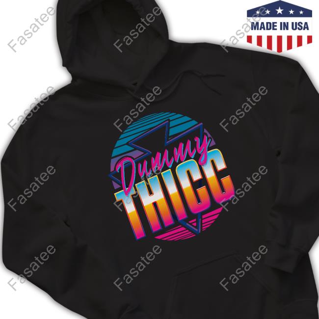 Austin Creed wearing RETRO AND DUMMY THICC Tee Shirt lookhuman merch