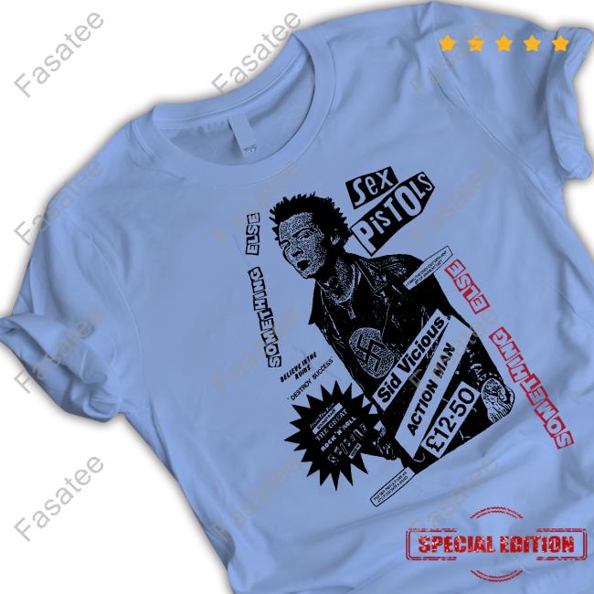 Sex Pistols Something Else Sid Vicious Action Man Long Sleeve Tee Shirt