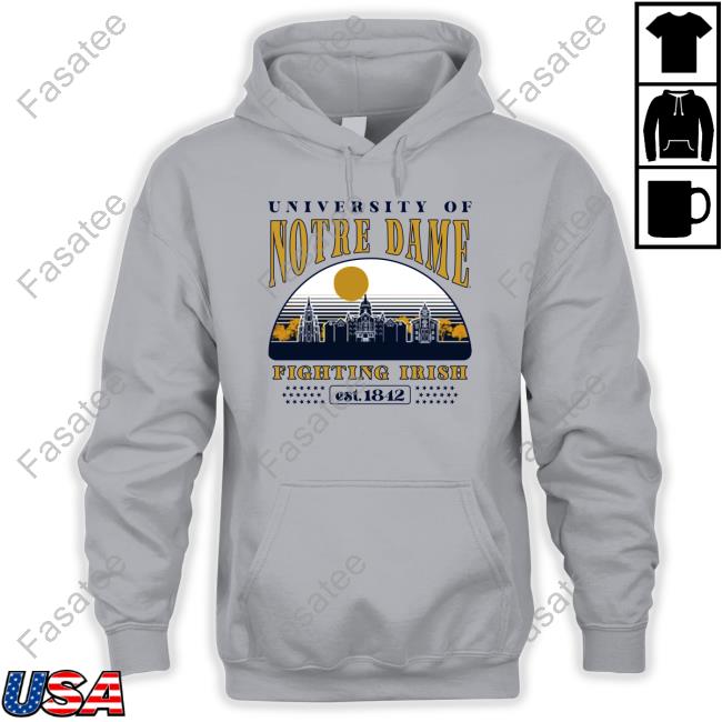 University Of Notre Dame Fighting Irish Est 1842 Shirt, Hoodie, Sweater, Tank Top And Long Sleeve Tee
