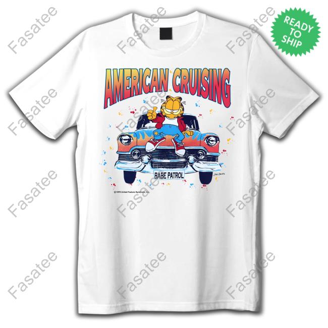 Garfield American Crusing T-Shirt Garfield American Crusing T-Shirt