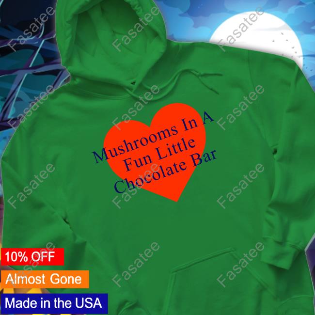 Mushrooms In A Fun Little Chocolate Bar T Shirt