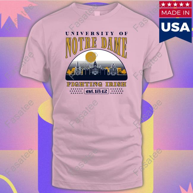 Julian Love Wearing Notre Dame Fighting Irish Garment Wash Tee Shirt Seattle Seahawks