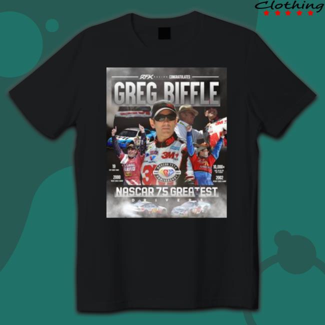 Greg Biffle Nascar 75 Greatest Crewneck Sweatshirt Greg Biffle Nascar 75 Greatest Crewneck Sweatshirt