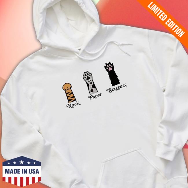 Official Cat Paws Rock Paper Scissors shirt, hoodie, tank top, sweater and long sleeve t-shirt Official Cat Paws Rock Paper Scissors shirt, hoodie, tank top, sweater and long sleeve t-shirt