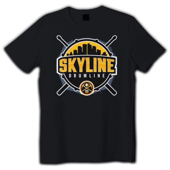 Premium Denver Nuggets Skyline Drumline Shirt Premium Denver Nuggets Skyline Drumline Shirt