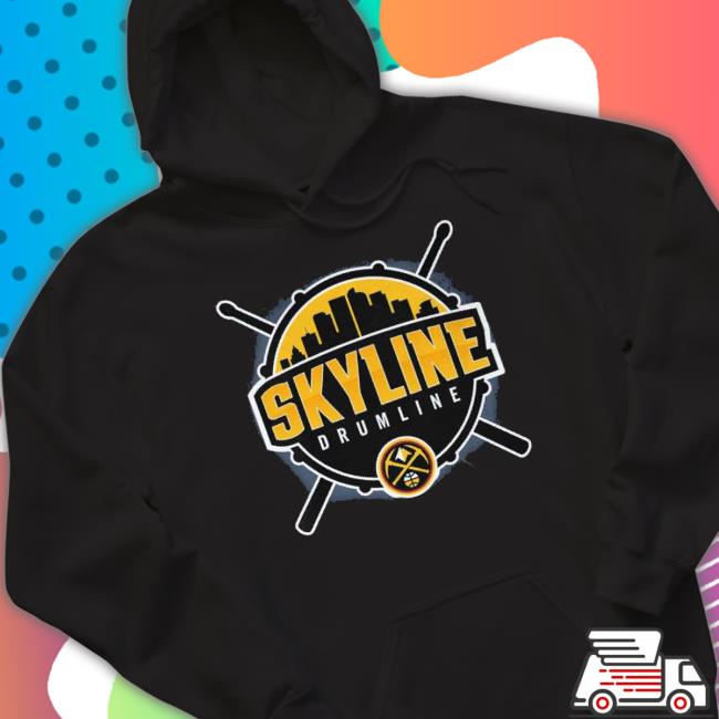 Premium Denver Nuggets Skyline Drumline Shirt Premium Denver Nuggets Skyline Drumline Shirt