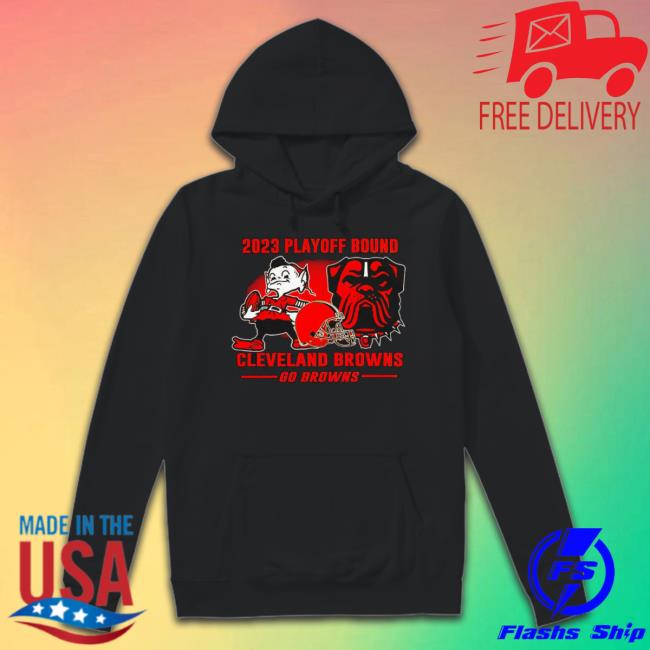 Original Cleveland Browns 2023 Playoff Go Brown Logo Sweater Original Cleveland Browns 2023 Playoff Go Brown Logo Sweater