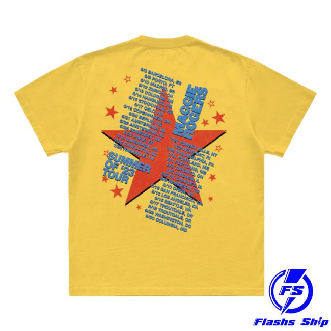 Official Maggie Rogers Store Merch Summer Of '23 Tour Starburst Shirt Maggierogers Shop Official Maggie Rogers Store Merch Summer Of '23 Tour Starburst Shirt Maggierogers Shop