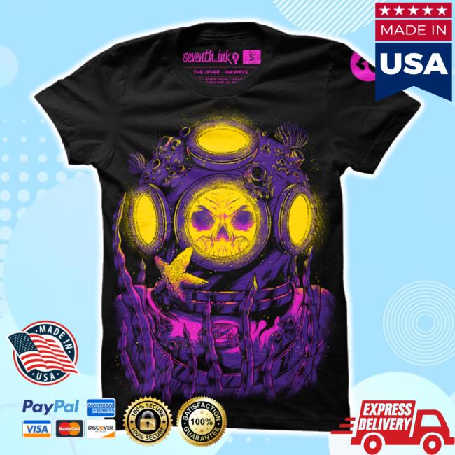 Trending Seventhink Merch Store The Diver Inkwave t-shirt, hoodie, tank top, sweater and long sleeve t-shirt Seventhink Shop