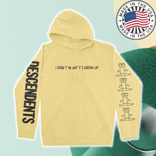 Trending Descendents Merch Storei Don’T Want To Grow Up Pullover Classic Shirt (Yellow) Descendents Shop