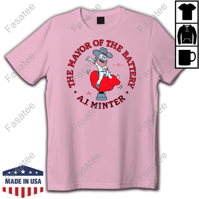 Official The Mayor Of The Battery A.J. Minter T Shirt Rotowear Merch