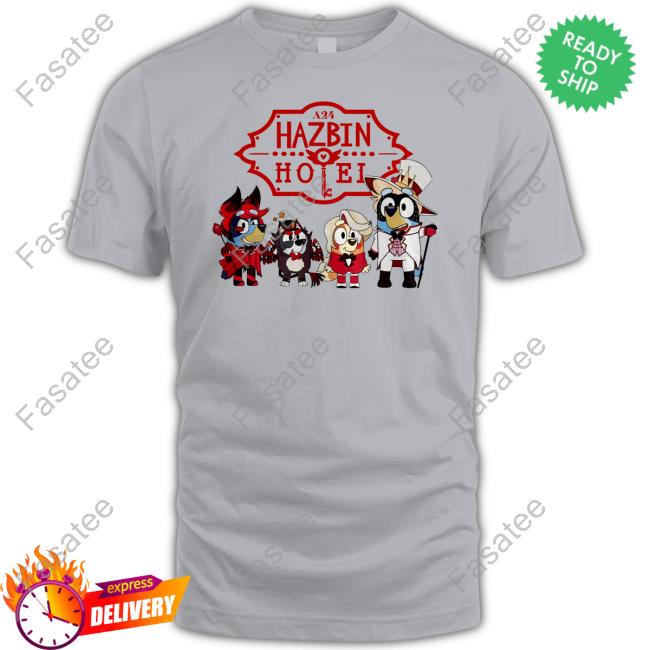 Bluey X Hazbin Hotel Shirts