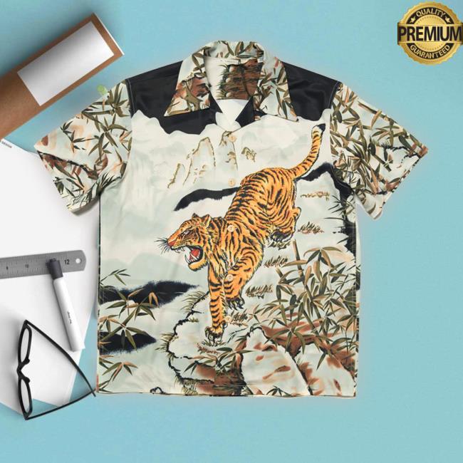 Tiger Painting Hawaiian Hooded Sweatshirt