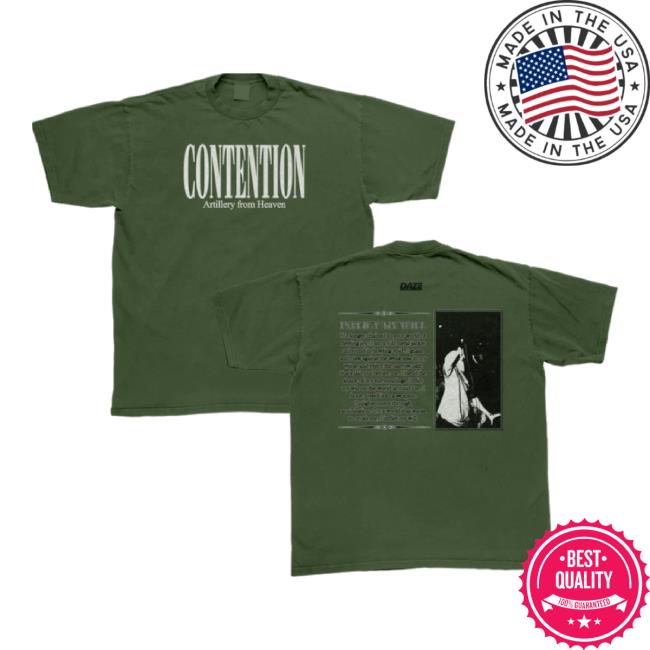 Trending Contention - Artillery From Heaven T-Shirt Daze-Style Shop Merch Store