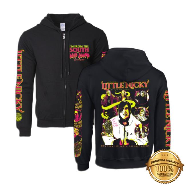 Trending Little Nicky Zip Up Shirt Halftonehorror Shop
