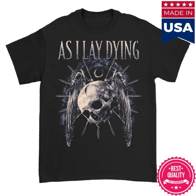 Down Right Merch As I Lay Dying Skull Wings Classic Shirt