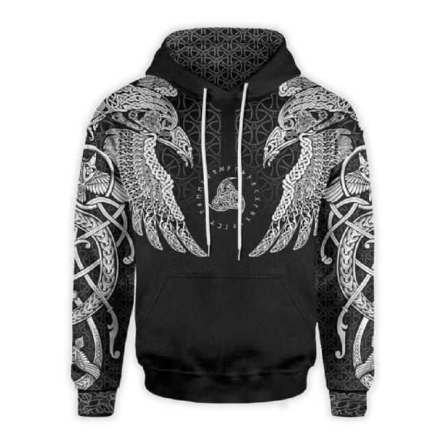 Muninn Raven Viking All Over Printed 3D Shirt