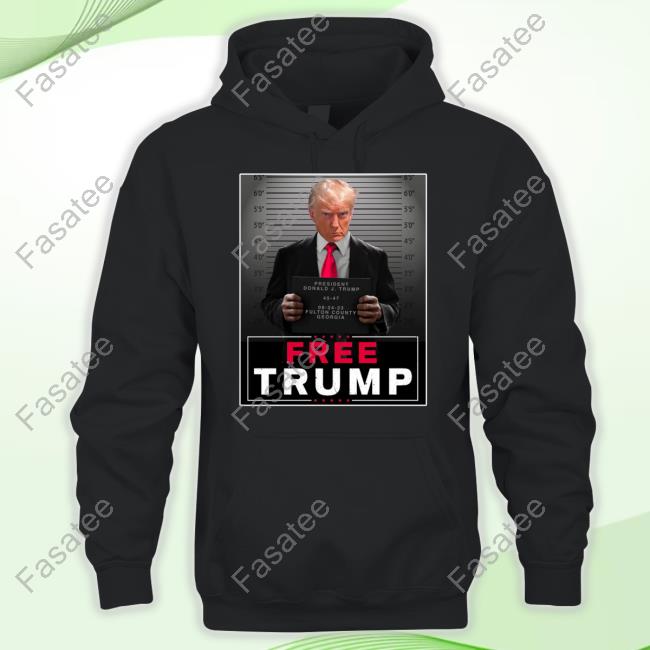 Donjr Free Trump Mugshot Sign Shirts