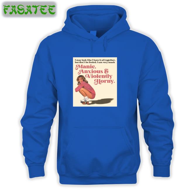 Vintagefantasy Magazine Manic Anxious & Violently Horny T Shirt Vintagefantasy