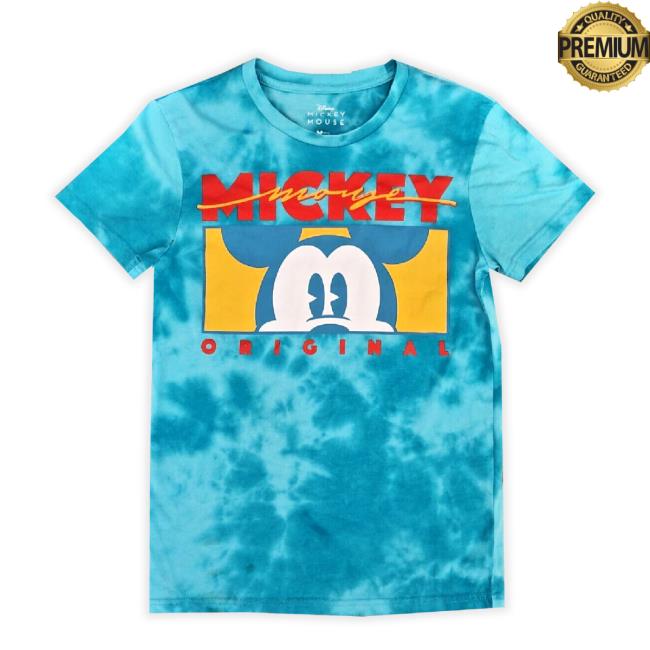 Disney Mickey Mouse Original Blue Tie Dye Classic Shirt Adult Small Wdw