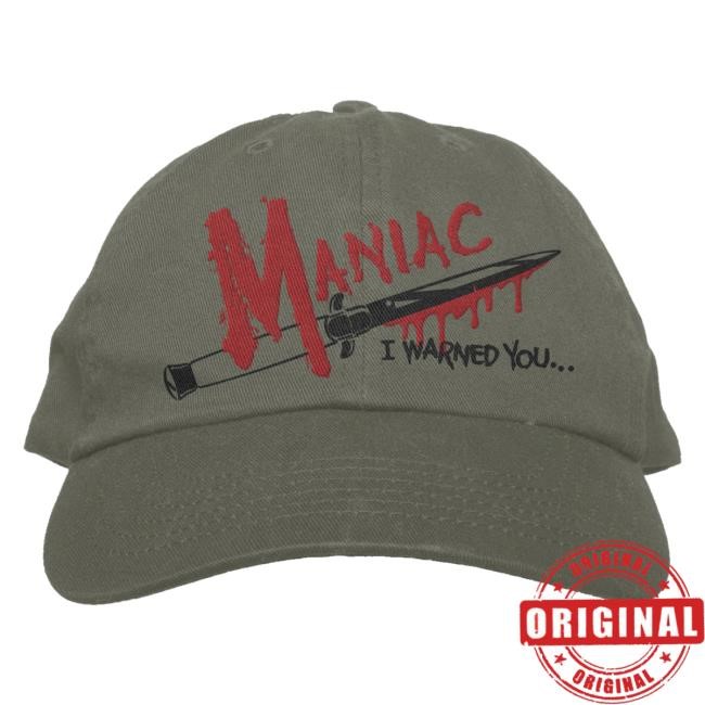 Studiohouse Designs Studiohouse Horror Merch Maniac Olive Snapback Hat