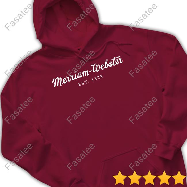 Merriam-Webster Merch Merriam-Webster Est 1828 Hooded Sweatshirt