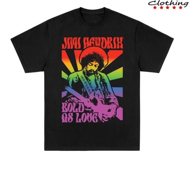 Authentic Hendrix Merch Store Shop Jimi Hendrix Pride New Shirt