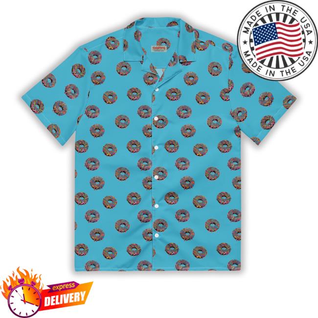 Psychedelic Donut Button Up Tank Top