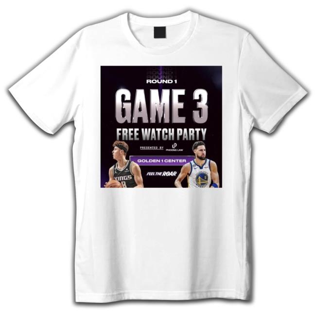Round Game 3 Free Watch Party Golden 1 Center Feel The Road Sweater