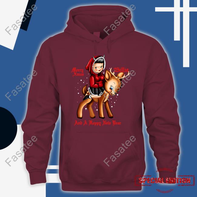 Billie Eilish Store Billie Eilish Store Merry Xmas And A Happy New Year Hoodie