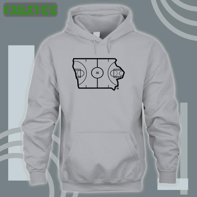 Iowa Outline Basketball Crewneck Sweatshirt