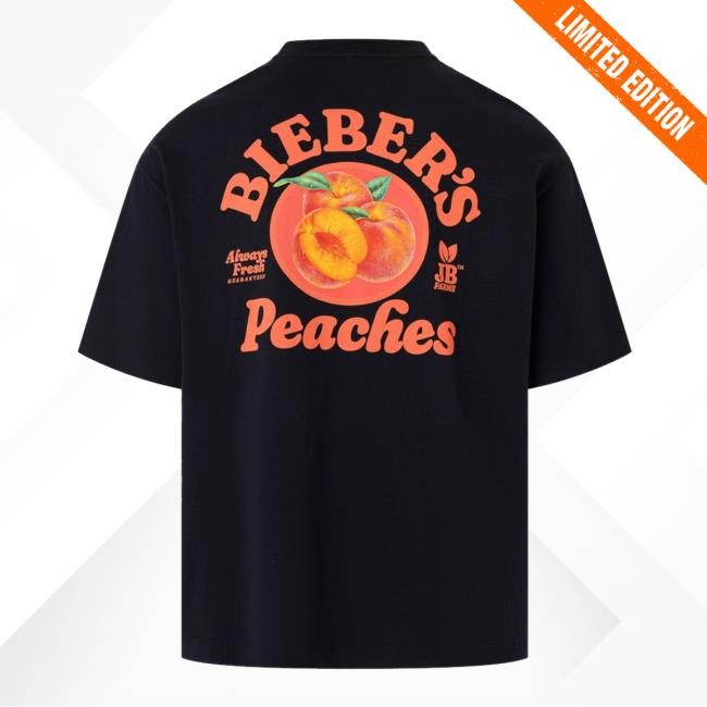 Camiseta Boxy Em Algodao Com Estampa Justin Bieber Peaches Long Sleeve Shirt
