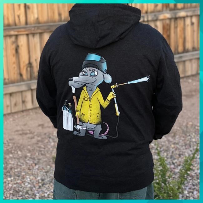 Fab Rats Merch Store Zip Up Fab Rats Original Welder Zip Up Hooded Sweatshirt