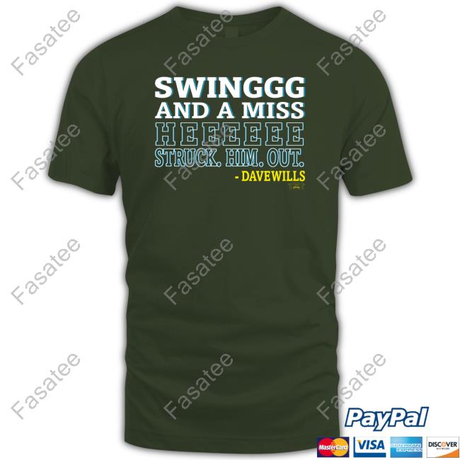 Swing And Miss He Struck Him Out Tee 1771 Designs