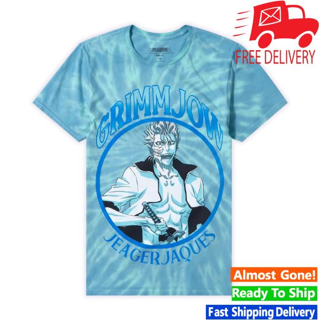 Official Bleach Grimmjow Tie-Dye Boyfriend Fit Girls Sweatshirt