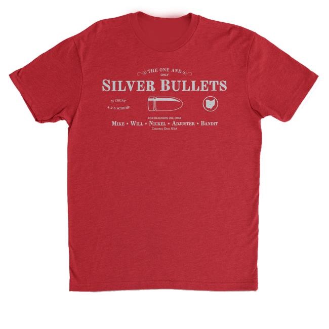 Eleven Warriors Dry Goods Merch Shop Store Official Limited Silver Bullets T Shirt