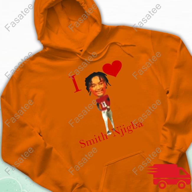 I Love Smith Njigba Sweatshirt Ohio State Football I Love Smith Njigba Hooded Sweatshirt