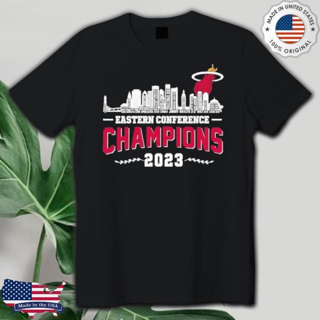 Official Miami Heat Eastern Conference Champions Skyline 2023 Shirt