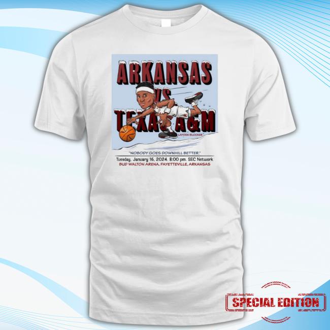 Trending Arkansas Razorback Vs Texas A&M Nobody Goes Downhill Better New Shirt