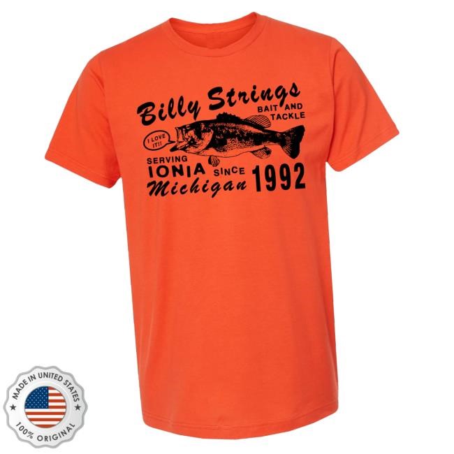 Billy Strings Store Merch Bait & Tackle Tee (Oxford Pennant) Shirt