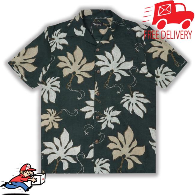 Pagongkyoto Merch Tengu No Uchiwa Silk Aloha New Shirt