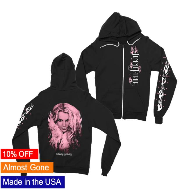 Original Britney Spears Merch Store Femme Fatale Zip Shirt Britneyspears Shop