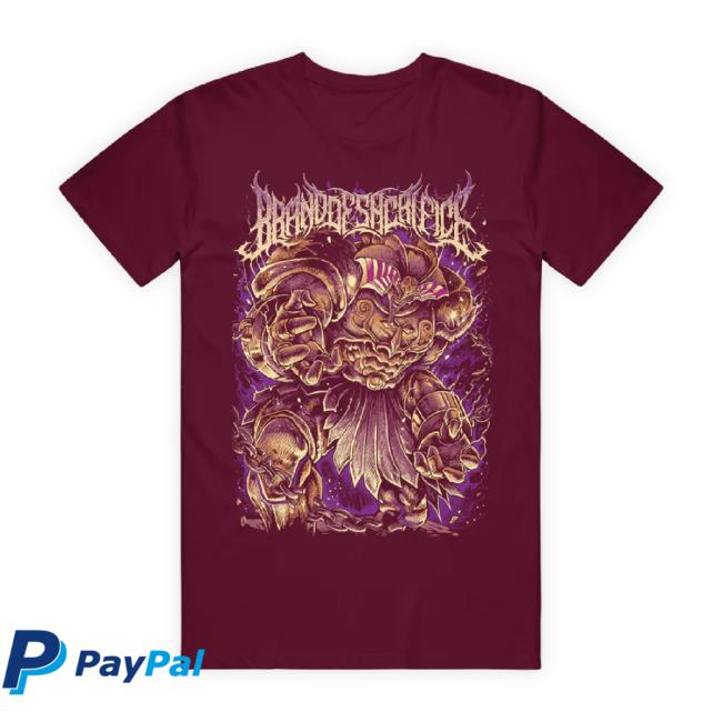Official Brand Of Sacrifice Merch Store Exodia Maroon New Shirt Brandofsacrifice Shop