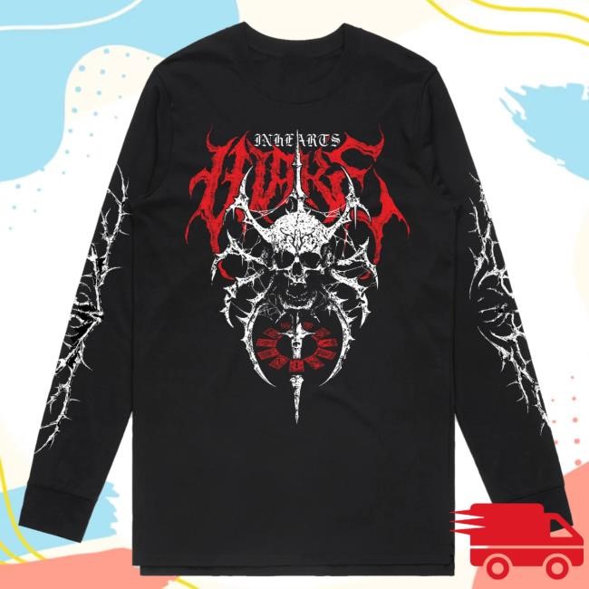 In Hearts Wake Merch Skeletal Sweatshirt