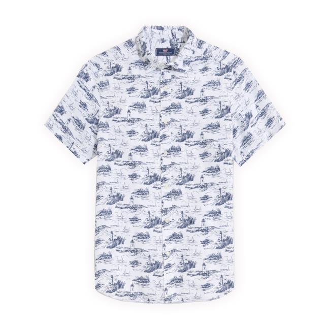 Official Linen Short-Sleeve Ocean View Toile T-Shirt