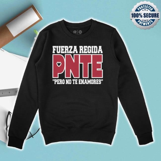 Official Fuerza Regida Shop Merch Store Pnte Hoodie Sweatshirt - Black Women