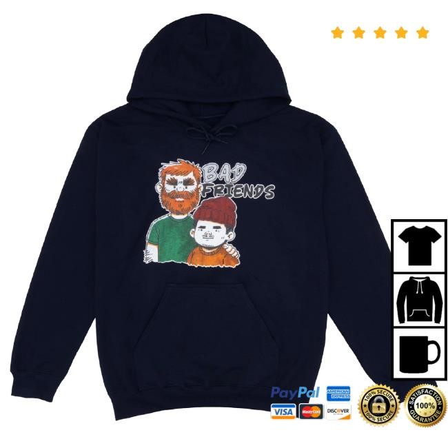 Bad Friends Merch Bad Friends Hairy Navy Hoodie Sweatshirt