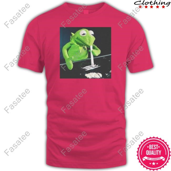 Funnyshirtsyouneed Kermit Getting Absolutely Wasted On Coke Funny New Shirt