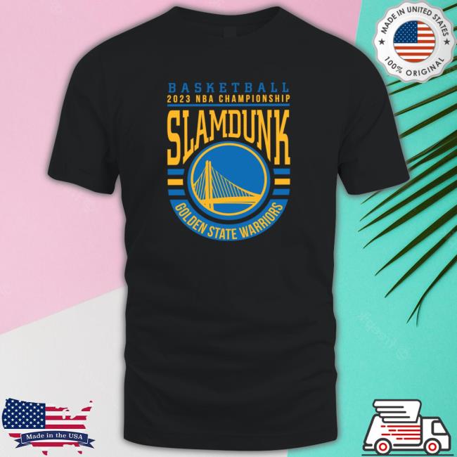 2023 Championship Slamdunk Golden State Warriors Basketball Logo Crewneck Sweatshirt